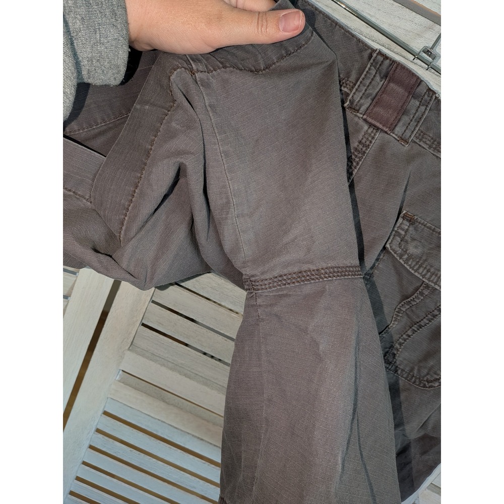 Carhartt Womens size18 Relaxed Fit Ripstop Cargo Shorts Gray Convertible Roll Up - Picture 10 of 10